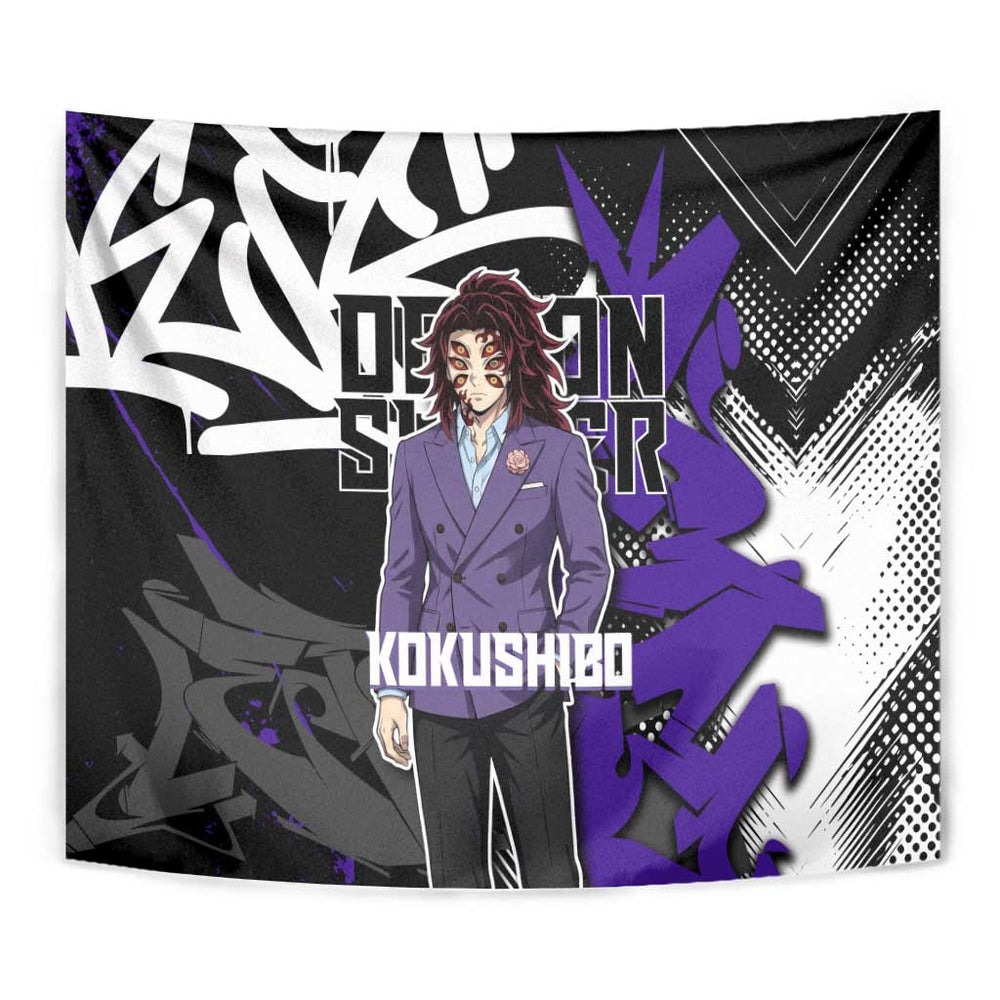 Kokushibo - Demon Slayer Tumbler With Handle Anime Japan Style TS04 Kokushibo - Demon Slayer Tumbler With Handle Anime Japan Style TS04