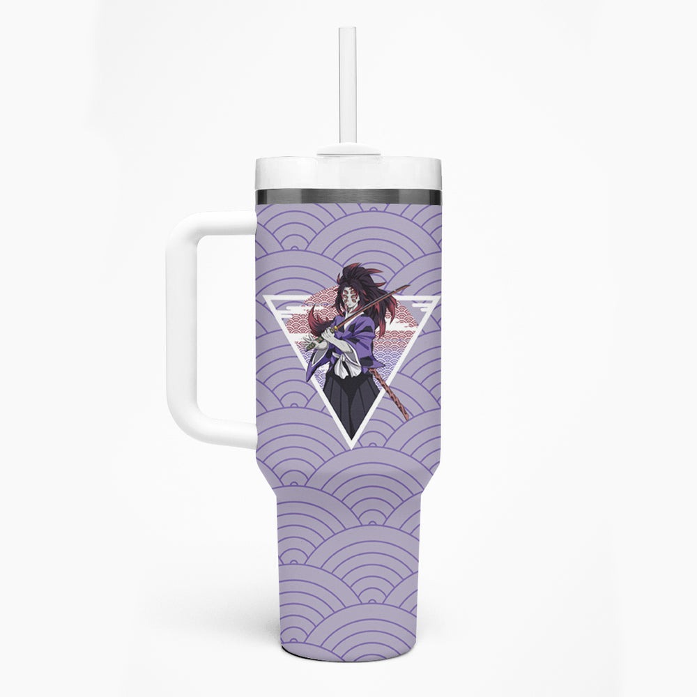 Kokushibo - Demons Slayer Tumbler With Handle Anime Mix Japan Pattern Style TS04 Kokushibo - Demons Slayer Tumbler With Handle Anime Mix Japan Pattern Style TS04