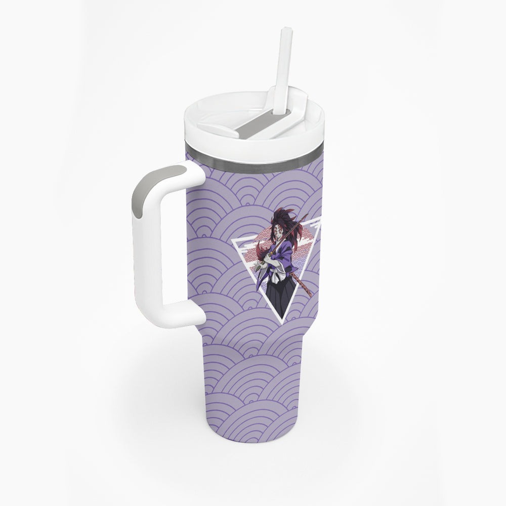 Kokushibo - Demons Slayer Tumbler With Handle Anime Mix Japan Pattern Style TS04 Kokushibo - Demons Slayer Tumbler With Handle Anime Mix Japan Pattern Style TS04