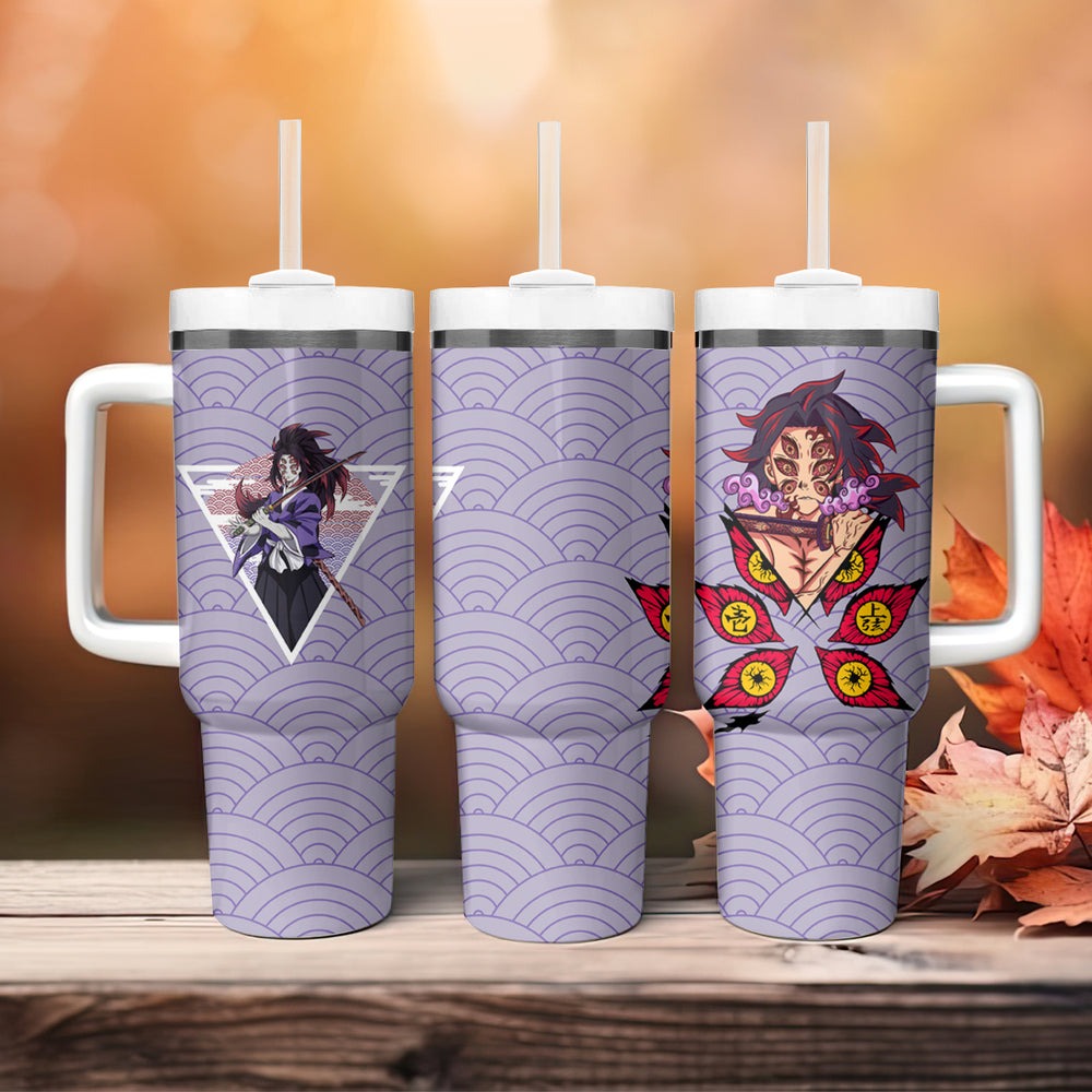 Kokushibo - Demons Slayer Tumbler With Handle Anime Mix Japan Pattern Style TS04 Kokushibo - Demons Slayer Tumbler With Handle Anime Mix Japan Pattern Style TS04