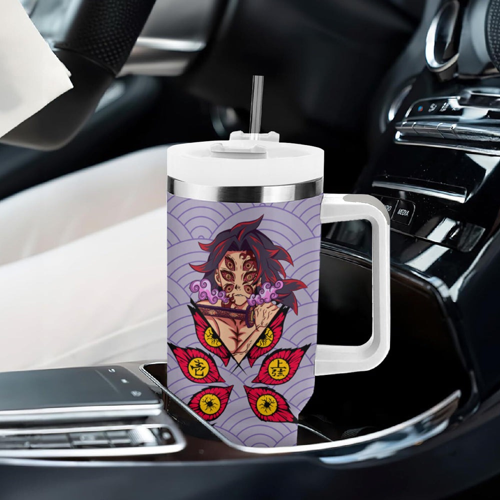 Kokushibo - Demons Slayer Tumbler With Handle Anime Mix Japan Pattern Style TS04 Kokushibo - Demons Slayer Tumbler With Handle Anime Mix Japan Pattern Style TS04