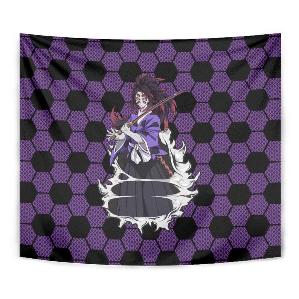 Kokushibo Mix Uniform - Demon Slayer Tapestry Anime Style TS04 Kokushibo Mix Uniform - Demon Slayer Tapestry Anime Style TS04