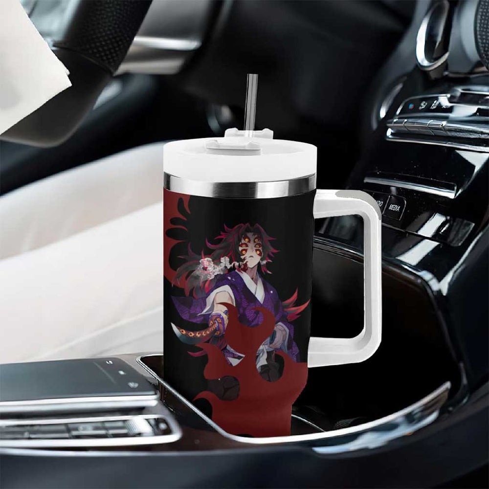 Kokushibou - Demon Slayer Tumbler With Handle Anime Style TS04 Kokushibou - Demon Slayer Tumbler With Handle Anime Style TS04
