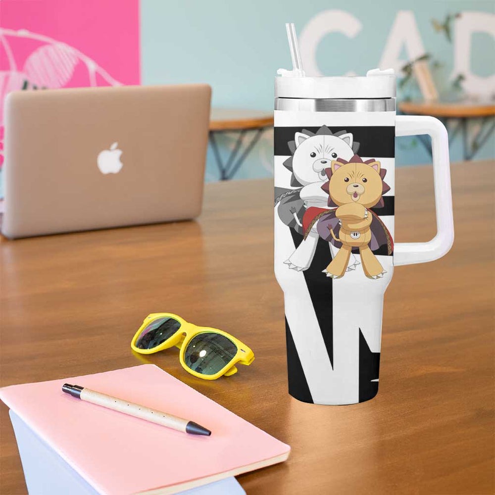Kon - Bleach Tumbler With Handle Anime Mix Manga Style TS04 Kon - Bleach Tumbler With Handle Anime Mix Manga Style TS04