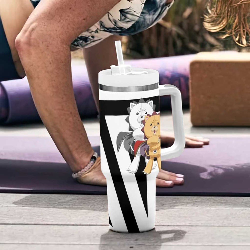Kon - Bleach Tumbler With Handle Anime Mix Manga Style TS04 Kon - Bleach Tumbler With Handle Anime Mix Manga Style TS04
