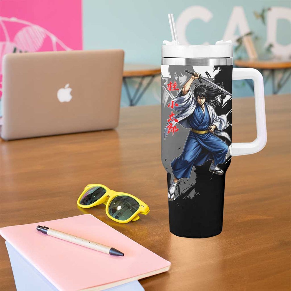 Kotaro Katsura Tumbler With Handle Traditional Samurai Ink Style TS04 Kotaro Katsura Tumbler With Handle Traditional Samurai Ink Style TS04