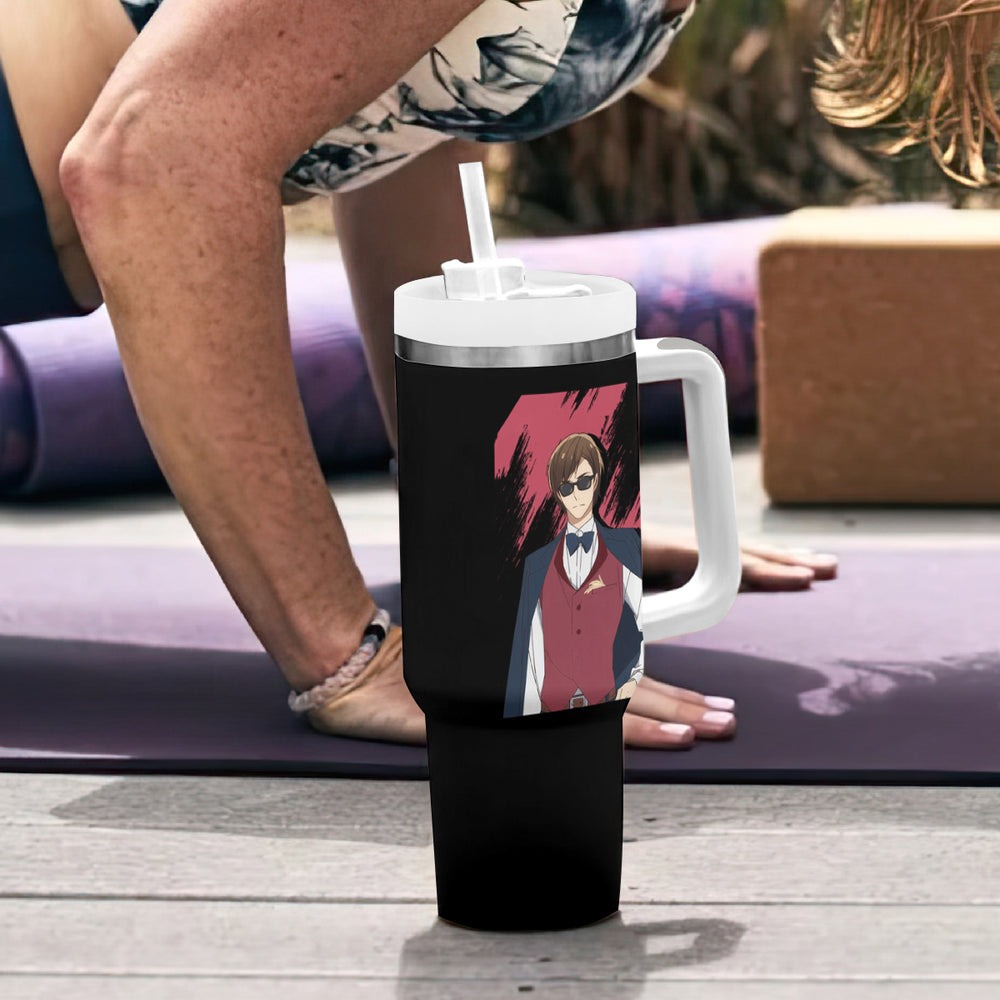 Kotaro Tatsumi Tumbler With Handle Zombie Land Saga TS04 Kotaro Tatsumi Tumbler With Handle Zombie Land Saga TS04