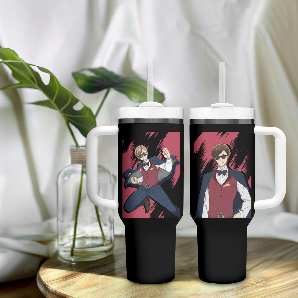 Kotaro Tatsumi Tumbler With Handle Zombie Land Saga TS04 Kotaro Tatsumi Tumbler With Handle Zombie Land Saga TS04