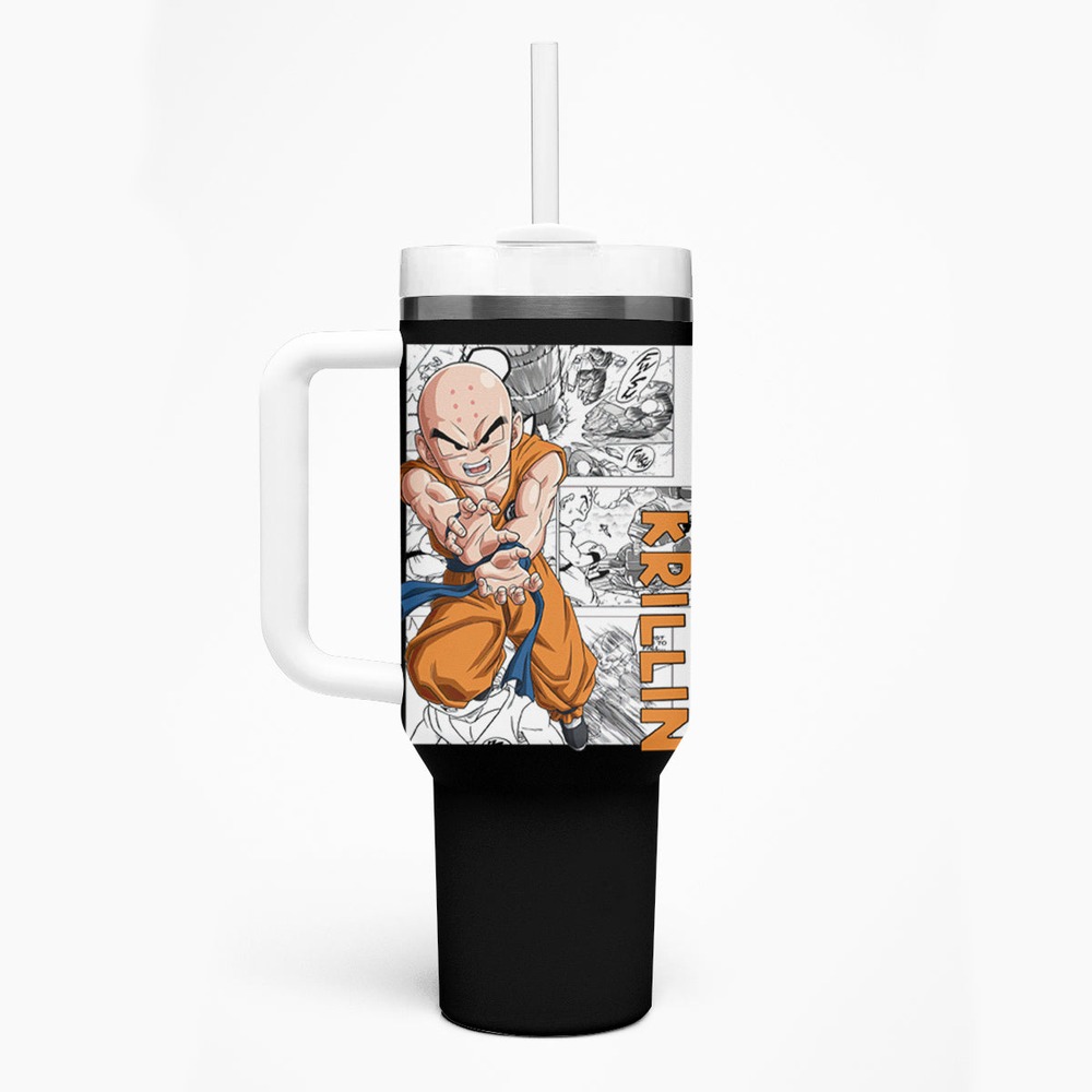 Krillin - Anime Manga Tumbler With Handle TS04 Krillin - Anime Manga Tumbler With Handle TS04