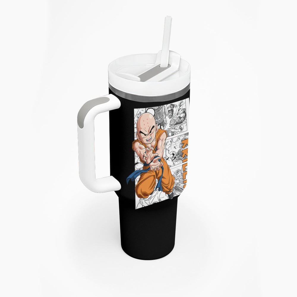 Krillin - Anime Manga Tumbler With Handle TS04 Krillin - Anime Manga Tumbler With Handle TS04