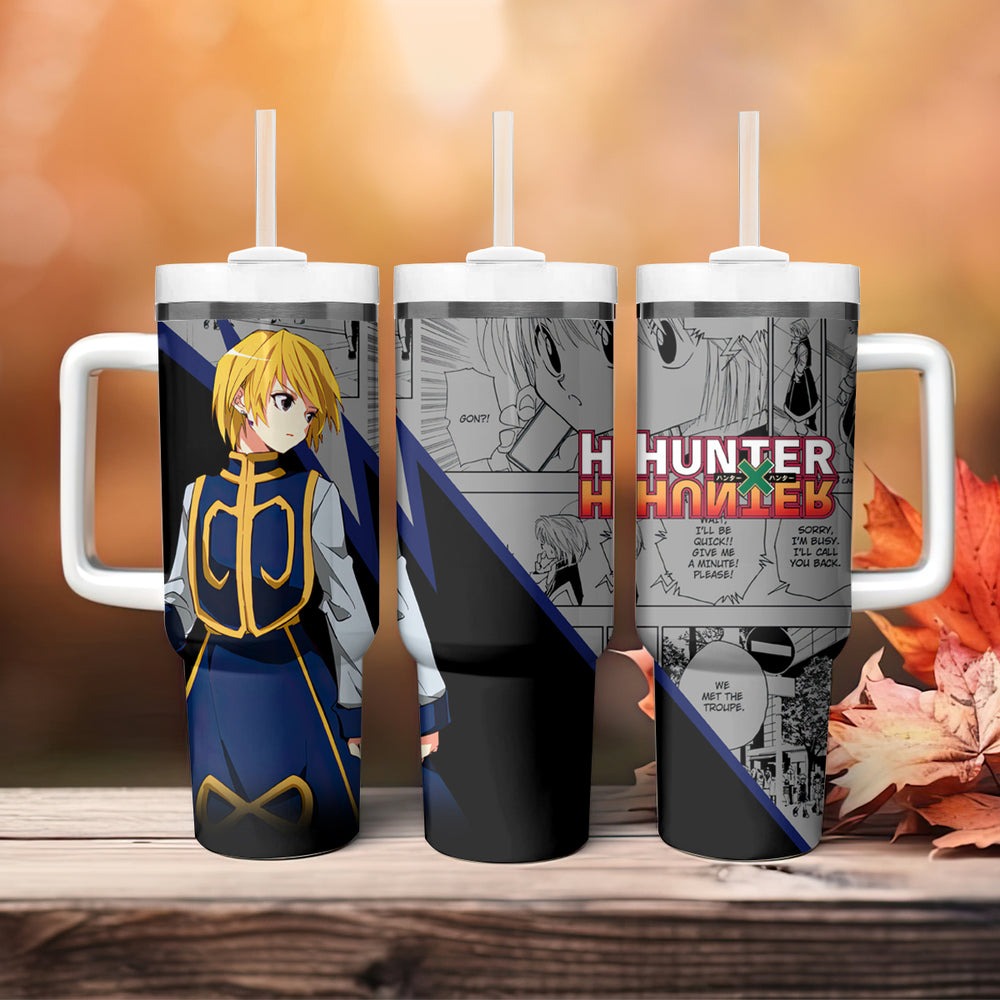 Kurapika Tumbler With Handle Manga Style TS04 Kurapika Tumbler With Handle Manga Style TS04