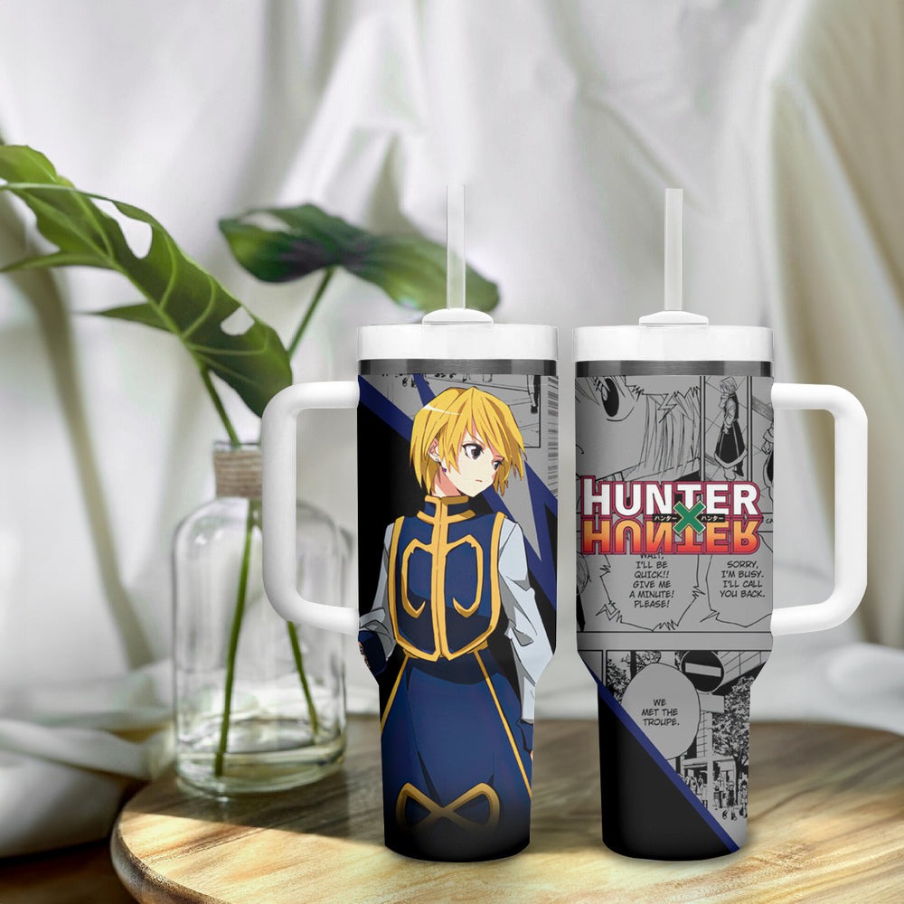 Kurapika Tumbler With Handle Manga Style TS04 Kurapika Tumbler With Handle Manga Style TS04