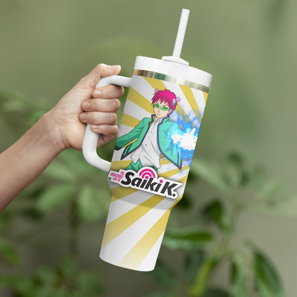 Kusuo Saiki Tumbler With Handle Saiki Kusuo no Psi-nan TS04 Kusuo Saiki Tumbler With Handle Saiki Kusuo no Psi-nan TS04