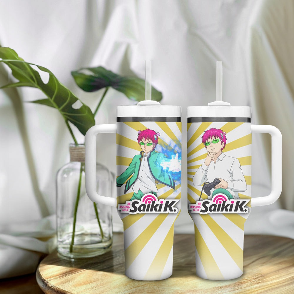 Kusuo Saiki Tumbler With Handle Saiki Kusuo no Psi-nan TS04 Kusuo Saiki Tumbler With Handle Saiki Kusuo no Psi-nan TS04