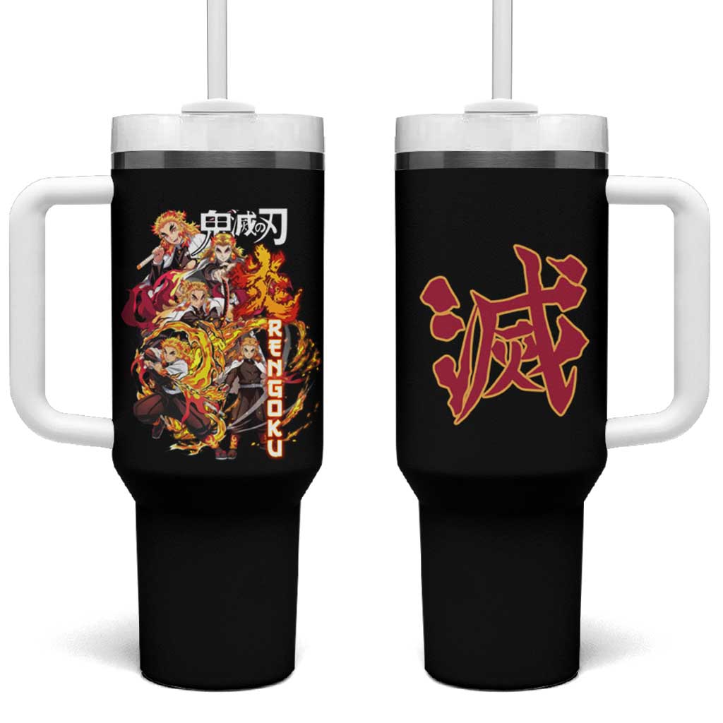 Kyojuro Rengoku V3 Demon Slayer Tumbler With Handle Anime Style TS04
