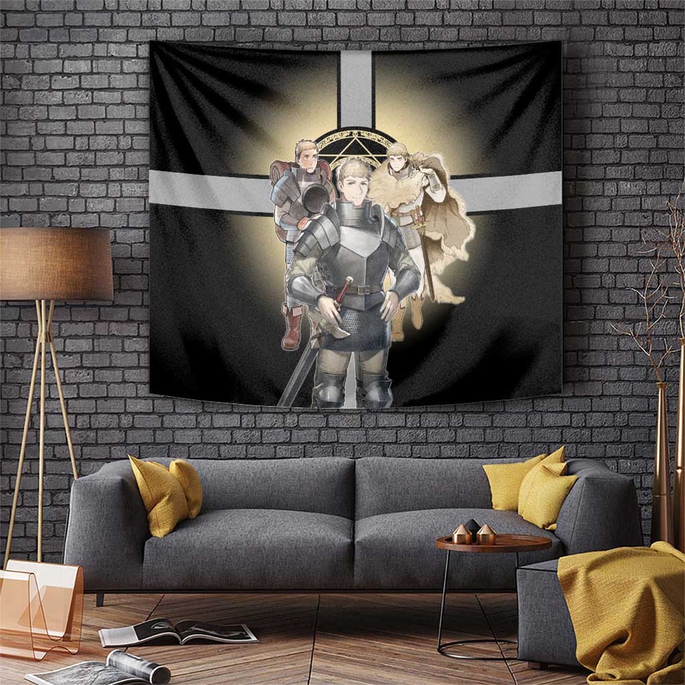 Laios Touden Dungeon Knight Tumbler With Handle Fantasy Anime Illustration Style TS04 Laios Touden Dungeon Knight Tumbler With Handle Fantasy Anime Illustration Style TS04