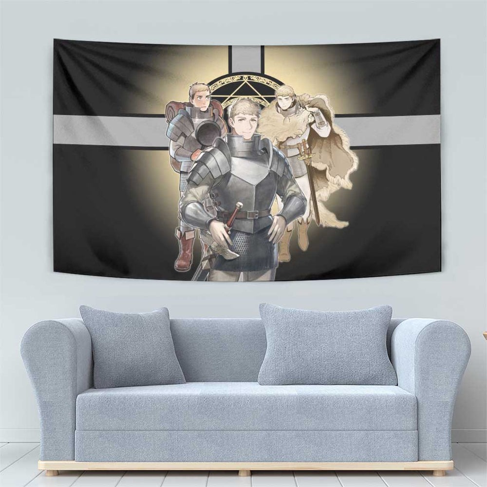Laios Touden Dungeon Knight Tumbler With Handle Fantasy Anime Illustration Style TS04 Laios Touden Dungeon Knight Tumbler With Handle Fantasy Anime Illustration Style TS04