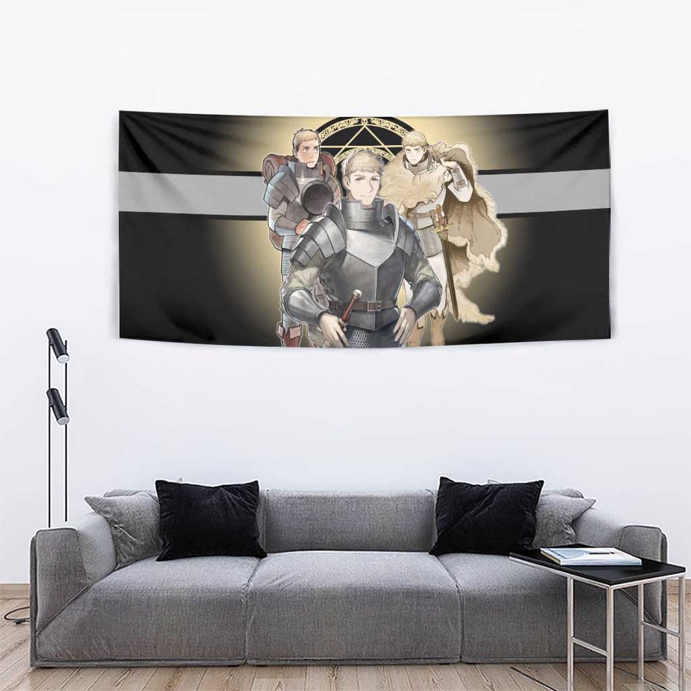 Laios Touden Dungeon Knight Tumbler With Handle Fantasy Anime Illustration Style TS04 Laios Touden Dungeon Knight Tumbler With Handle Fantasy Anime Illustration Style TS04