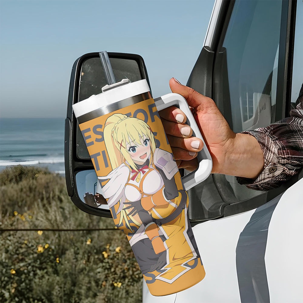 Lalatina Dustiness Ford KonoSuba Tumbler With Handle Anime Style TS04 Lalatina Dustiness Ford KonoSuba Tumbler With Handle Anime Style TS04