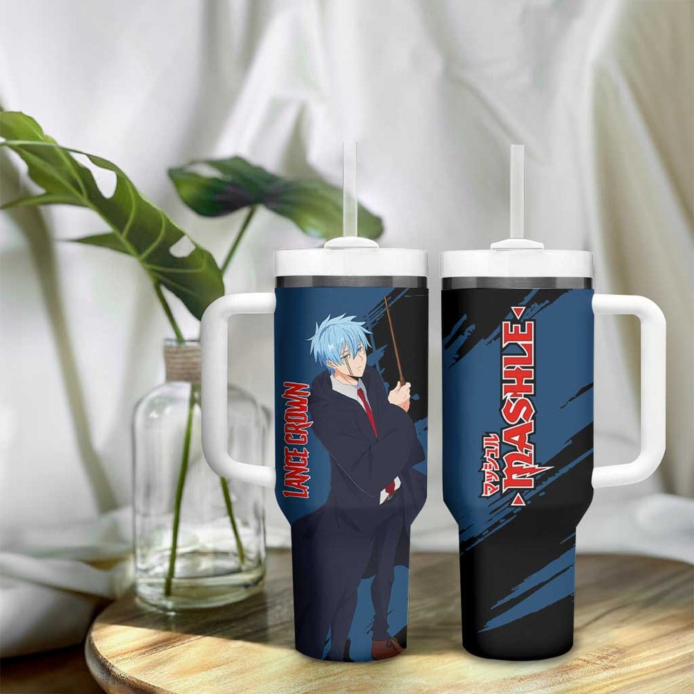 Lance Crown - Magic And Muscles Tumbler With Handle Anime Style TS04 Lance Crown - Magic And Muscles Tumbler With Handle Anime Style TS04