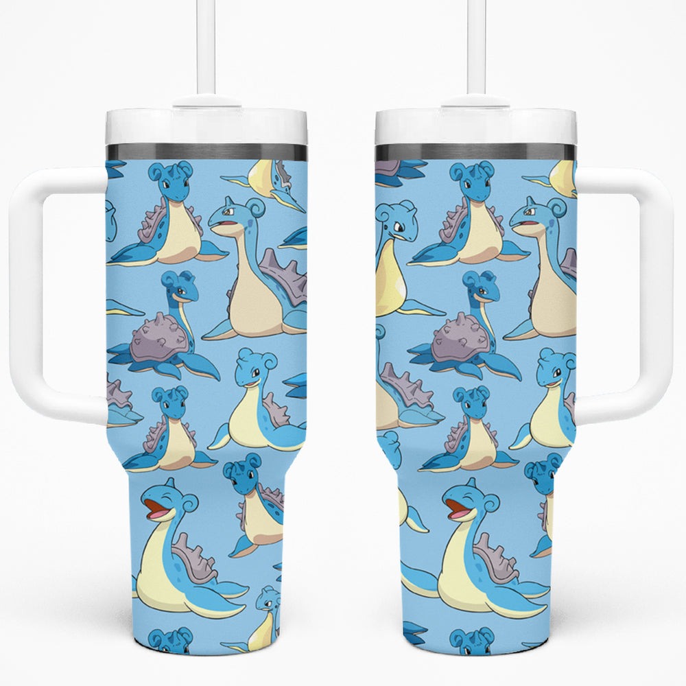 Lapras Clothes Tumbler With Handle Pattern Style TS04 Lapras Clothes Tumbler With Handle Pattern Style TS04