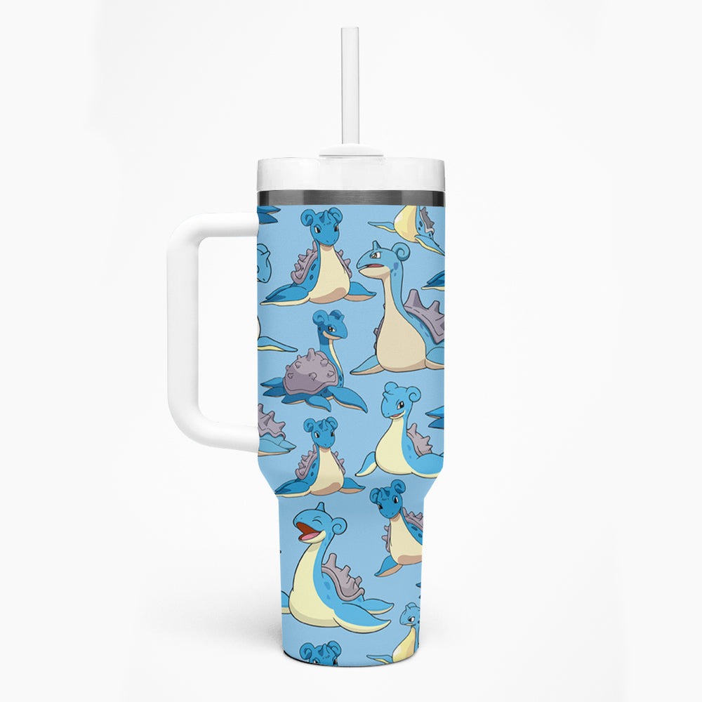 Lapras Clothes Tumbler With Handle Pattern Style TS04 Lapras Clothes Tumbler With Handle Pattern Style TS04