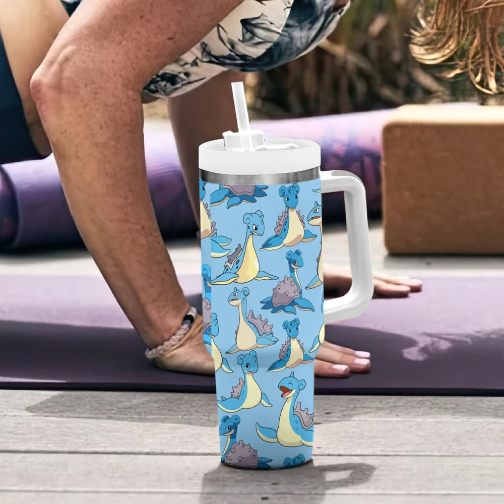 Lapras Clothes Tumbler With Handle Pattern Style TS04 Lapras Clothes Tumbler With Handle Pattern Style TS04