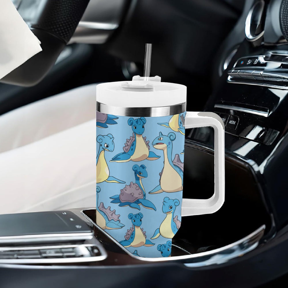 Lapras Clothes Tumbler With Handle Pattern Style TS04 Lapras Clothes Tumbler With Handle Pattern Style TS04