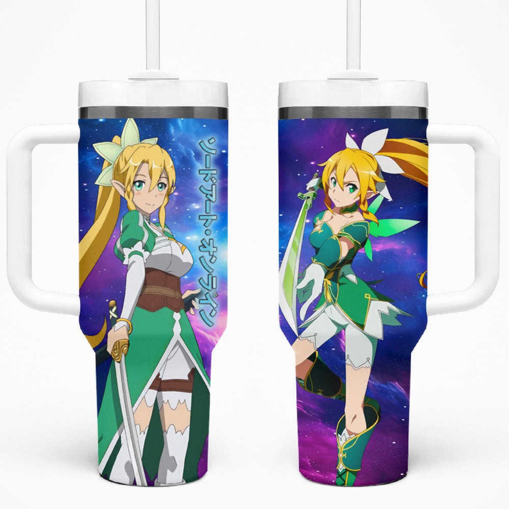 Leafa Tumbler With Handle Sword Art Galaxy Style TS04