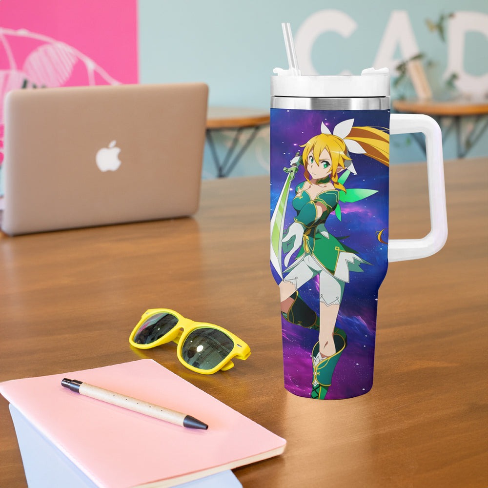 Leafa Tumbler With Handle Sword Art Galaxy Style TS04