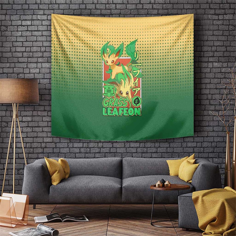 Leafeon from Poké Tapestry with Grass Type Power and Nature Design TS04 Leafeon from Poké Tapestry with Grass Type Power and Nature Design TS04