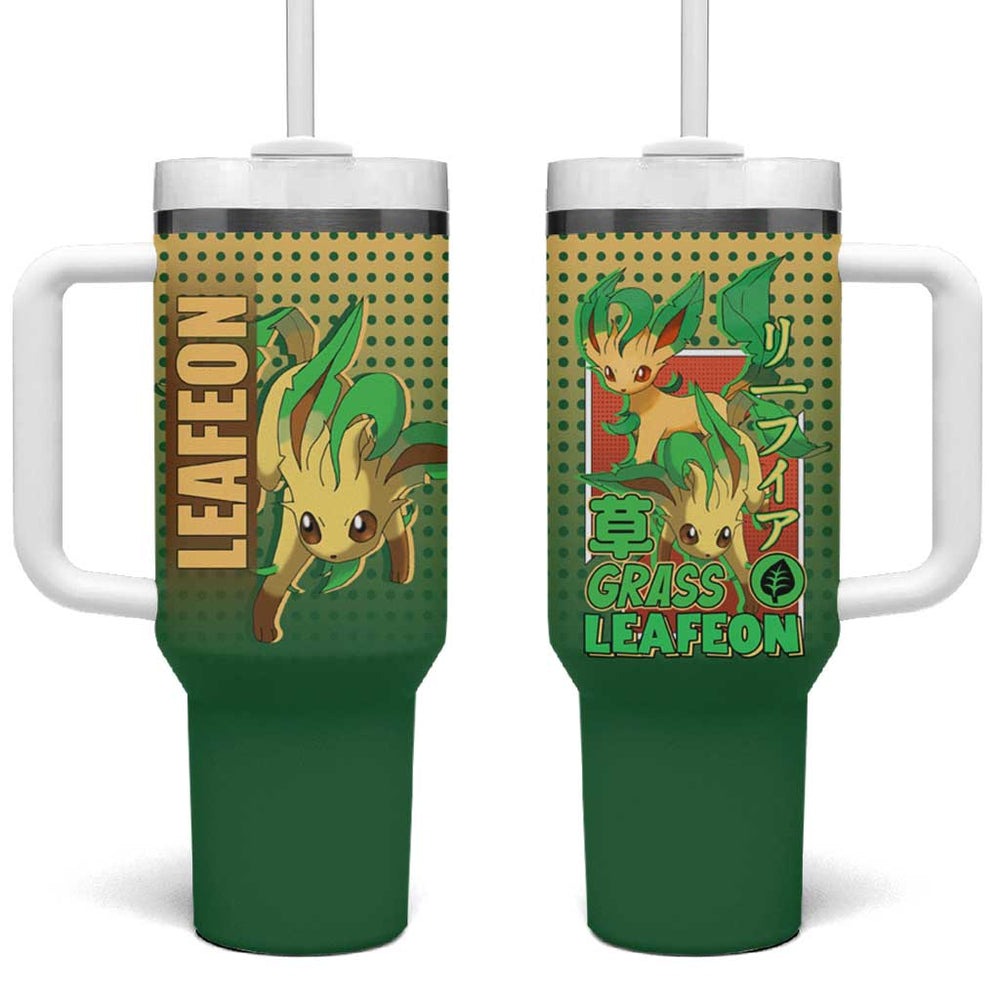 Leafeon from Poké Tumbler With Handle with Grass Type Power and Nature Design TS04