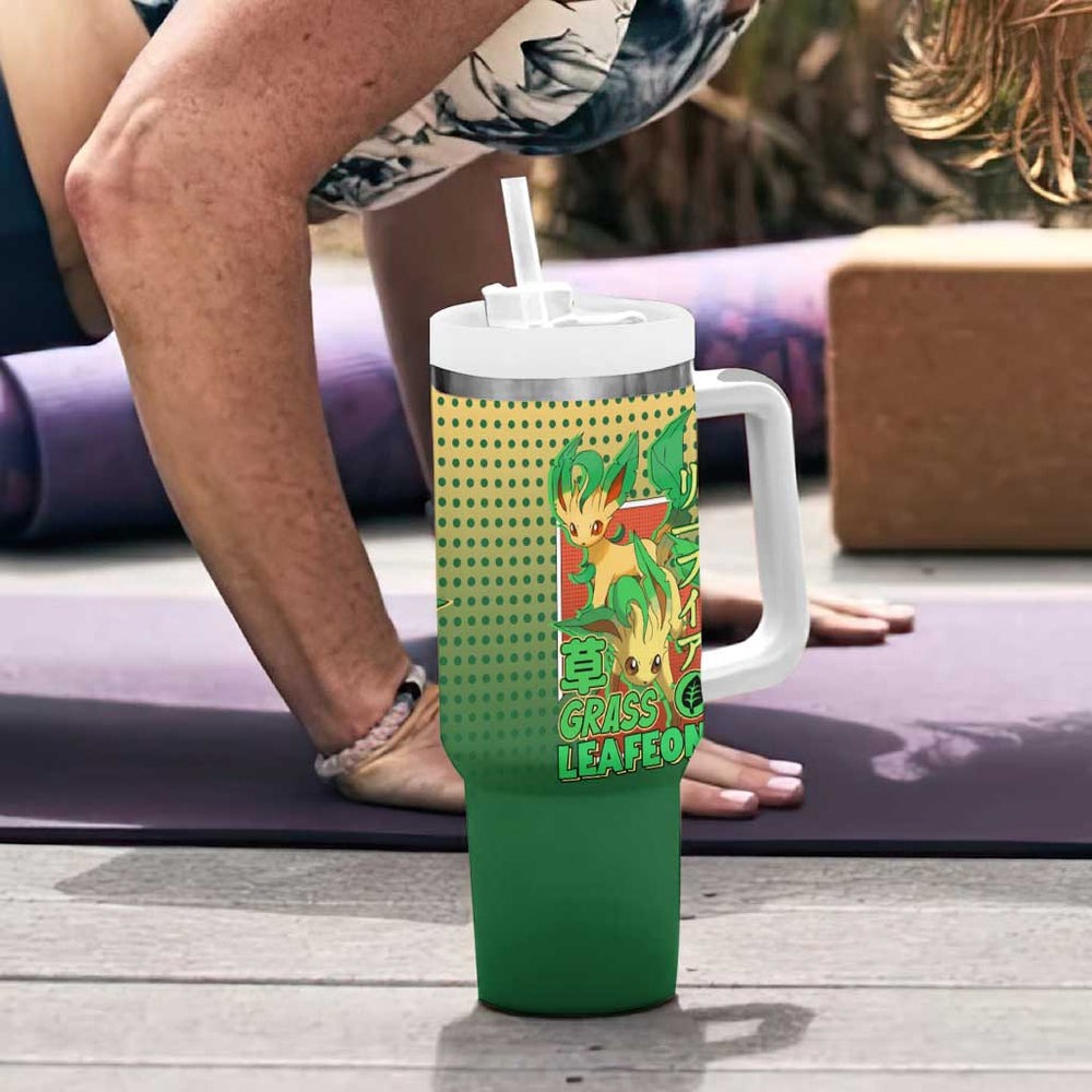 Leafeon from Poké Tumbler With Handle with Grass Type Power and Nature Design TS04
