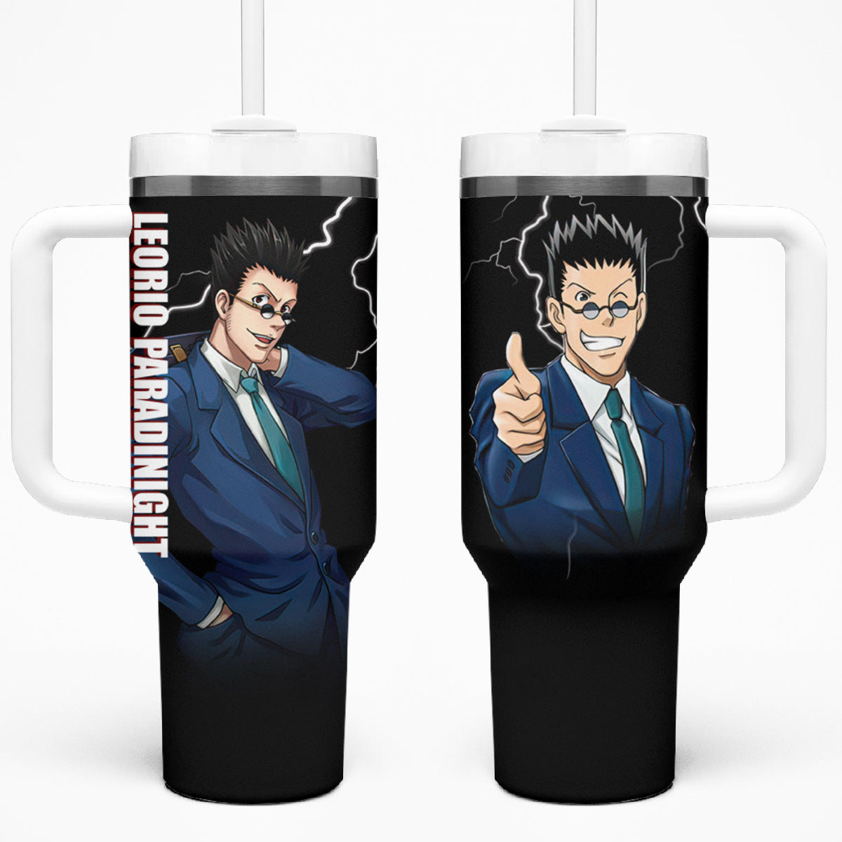 Leorio Hunter X Hunter Tumbler With Handle Anime Style TS04
