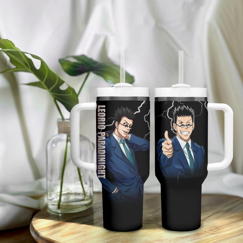 Leorio Hunter X Hunter Tumbler With Handle Anime Style TS04