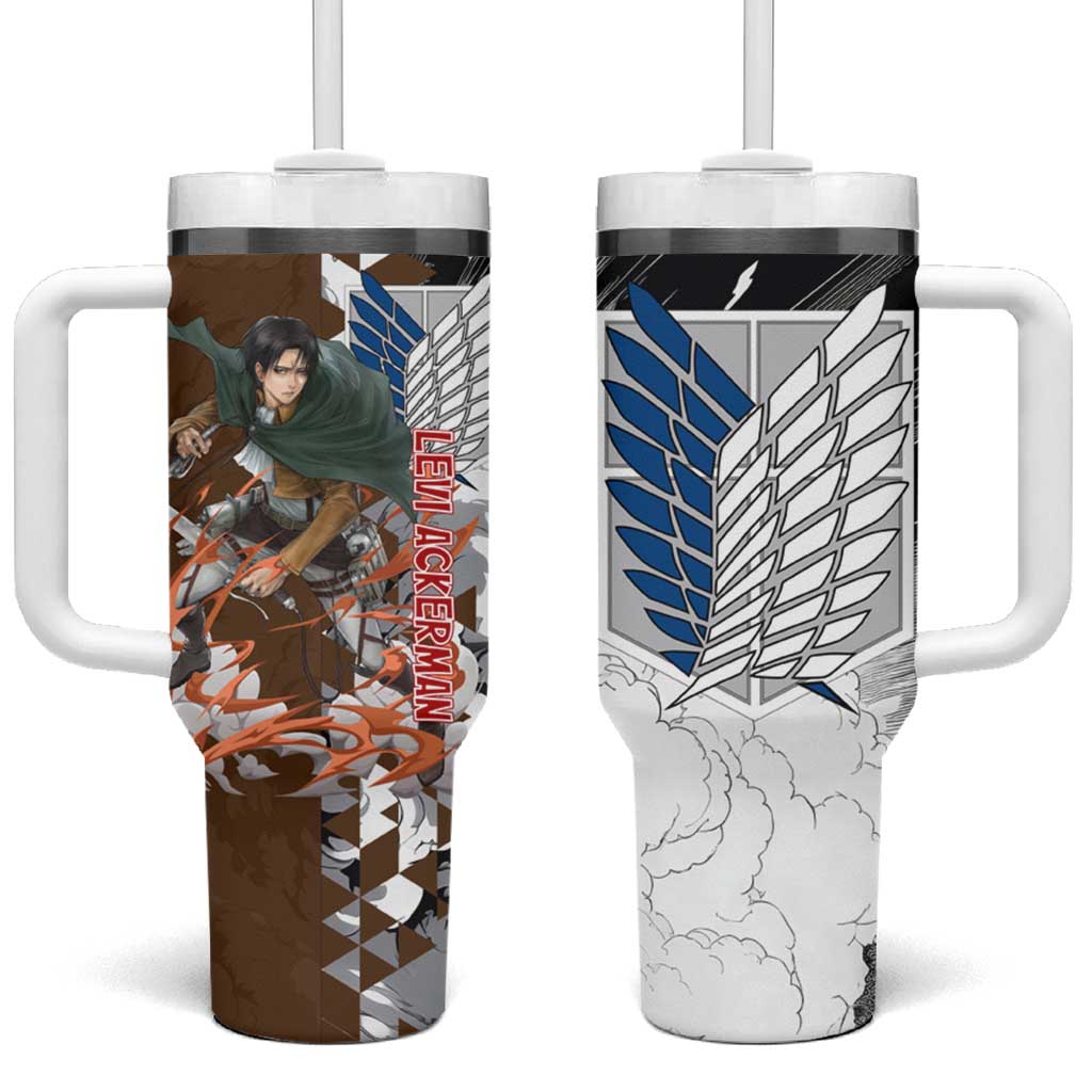 Levi Ackerman - Attack On Titan Tumbler With Handle Anime Style TS04