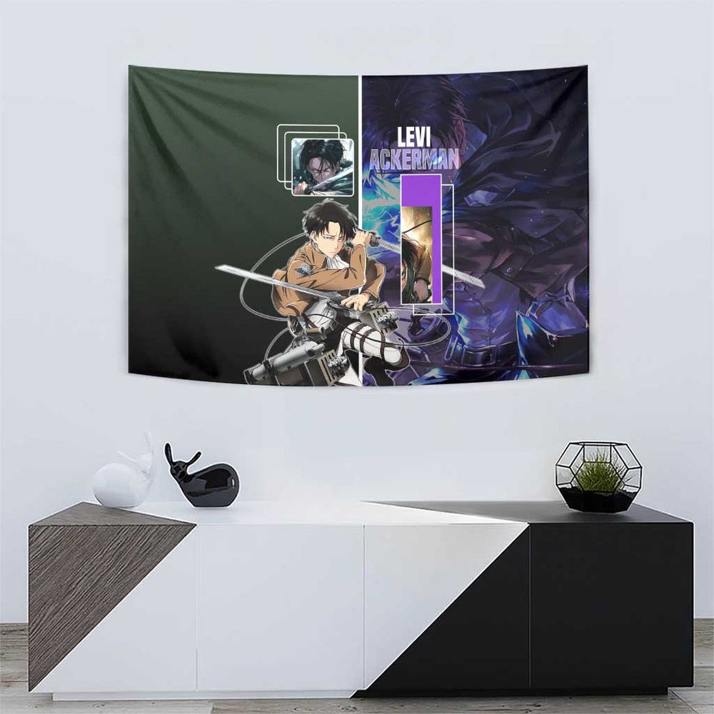 Levi Ackerman from Attack on Titan Tumbler With Handle with Dynamic Poses and Green Background Design TS04 Levi Ackerman from Attack on Titan Tumbler With Handle with Dynamic Poses and Green Background Design TS04