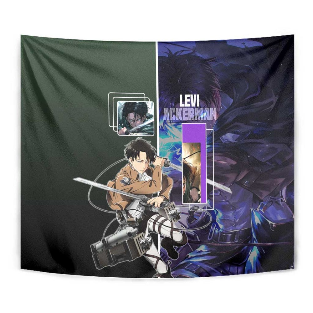 Levi Ackerman from Attack on Titan Tumbler With Handle with Dynamic Poses and Green Background Design TS04 Levi Ackerman from Attack on Titan Tumbler With Handle with Dynamic Poses and Green Background Design TS04