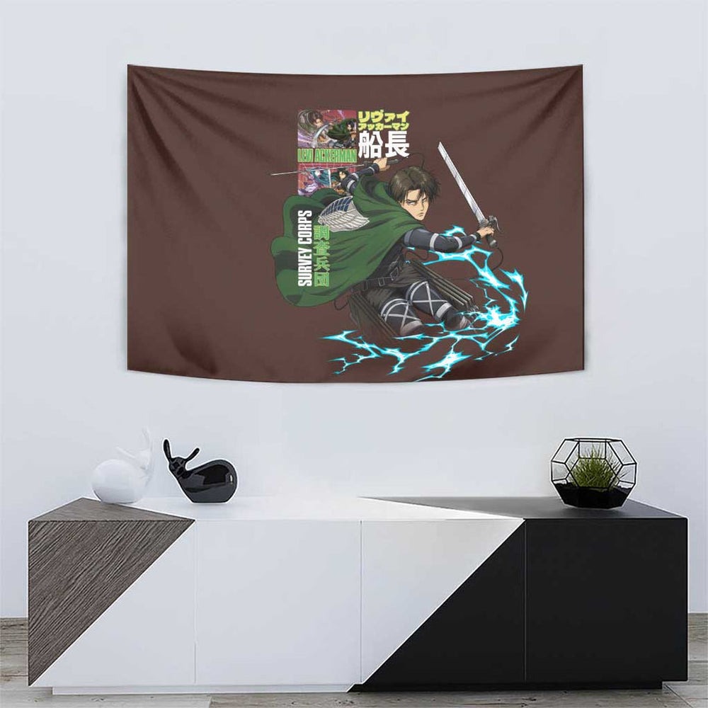 Levi Ackerman V3 Attack on Titan Tumbler With Handle Anime Style TS04 Levi Ackerman V3 Attack on Titan Tumbler With Handle Anime Style TS04