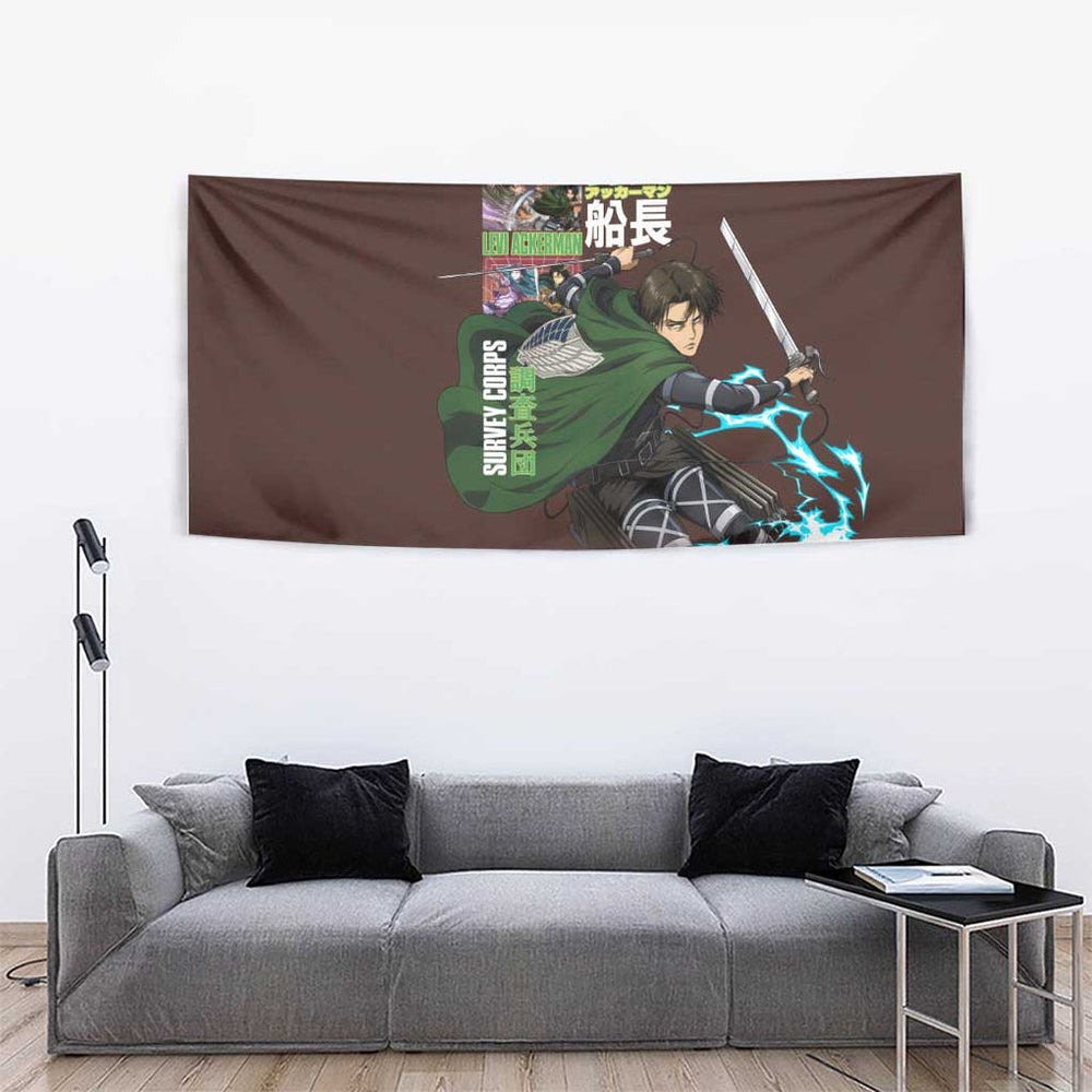 Levi Ackerman V3 Attack on Titan Tumbler With Handle Anime Style TS04 Levi Ackerman V3 Attack on Titan Tumbler With Handle Anime Style TS04