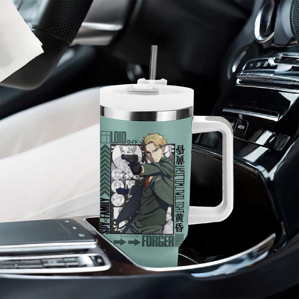 Loid Forger Spy X Family Tumbler With Handle Manga Mix Anime Style TS04