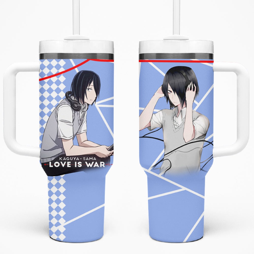 Love Is War Yuu Ishigami - Kaguya-sama Tumbler With Handle TS04 Love Is War Yuu Ishigami - Kaguya-sama Tumbler With Handle TS04