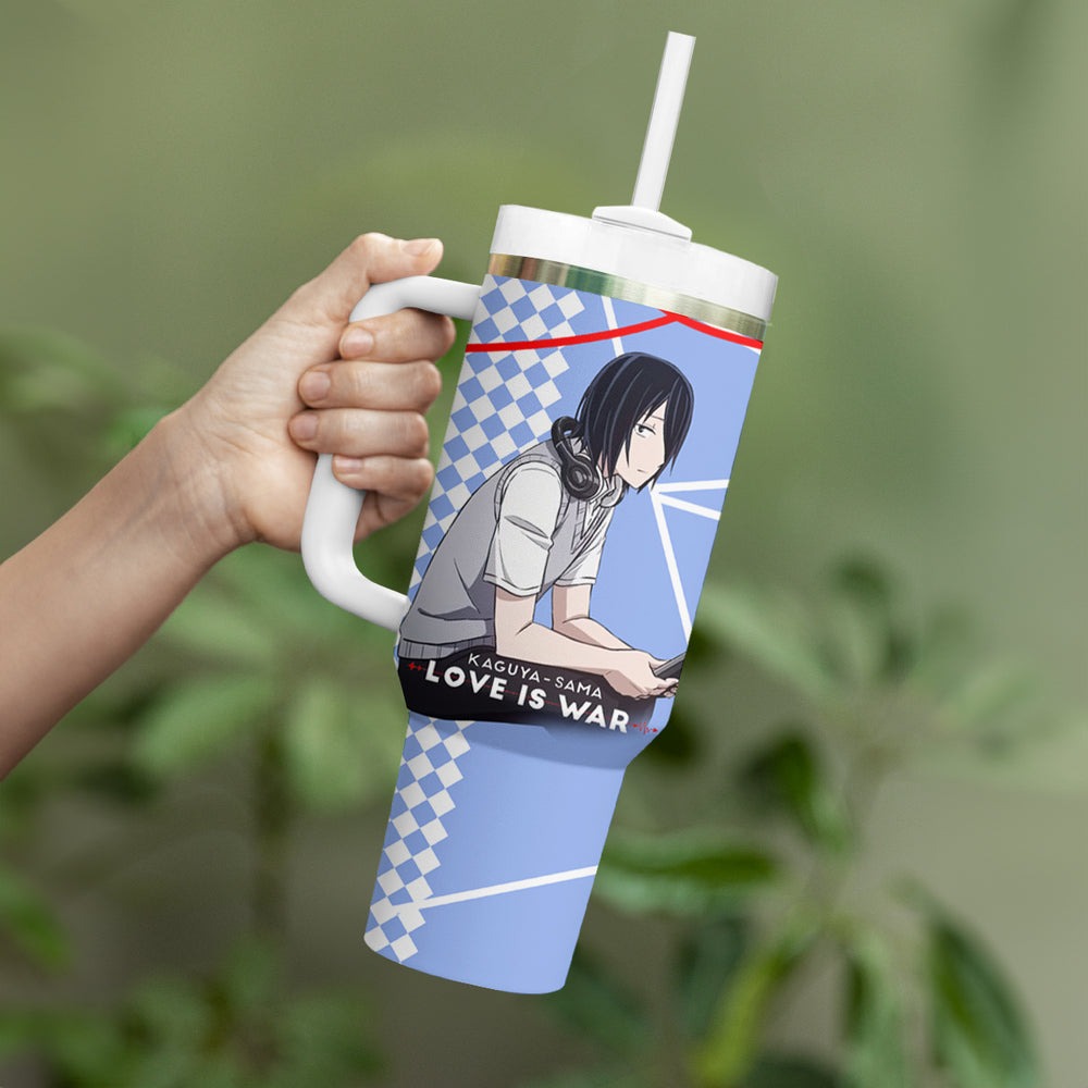 Love Is War Yuu Ishigami - Kaguya-sama Tumbler With Handle TS04 Love Is War Yuu Ishigami - Kaguya-sama Tumbler With Handle TS04