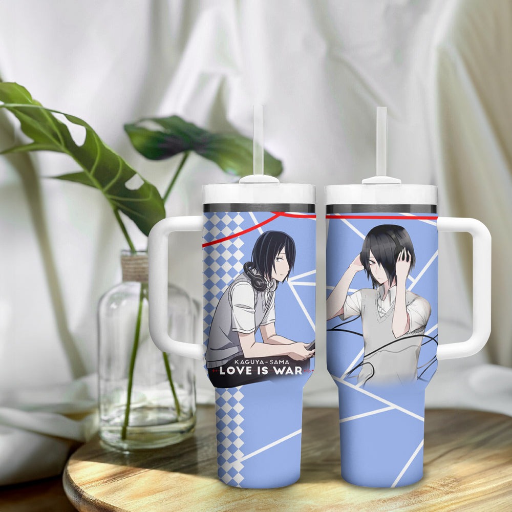 Love Is War Yuu Ishigami - Kaguya-sama Tumbler With Handle TS04 Love Is War Yuu Ishigami - Kaguya-sama Tumbler With Handle TS04