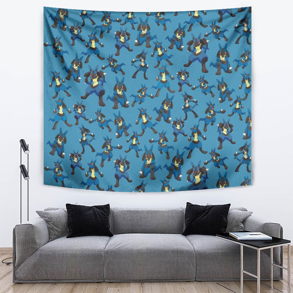 Lucario Pattern Style Tapestry TS04 Lucario Pattern Style Tapestry TS04