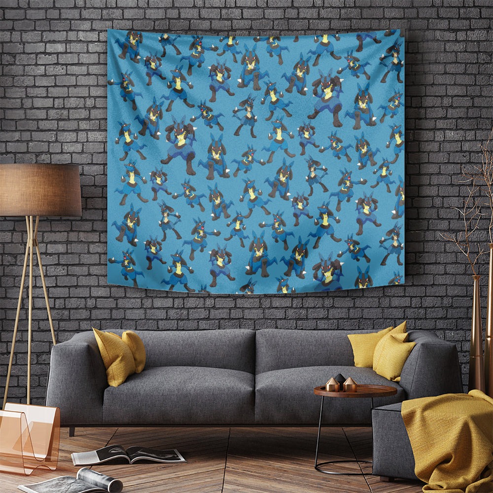 Lucario Pattern Style Tapestry TS04 Lucario Pattern Style Tapestry TS04