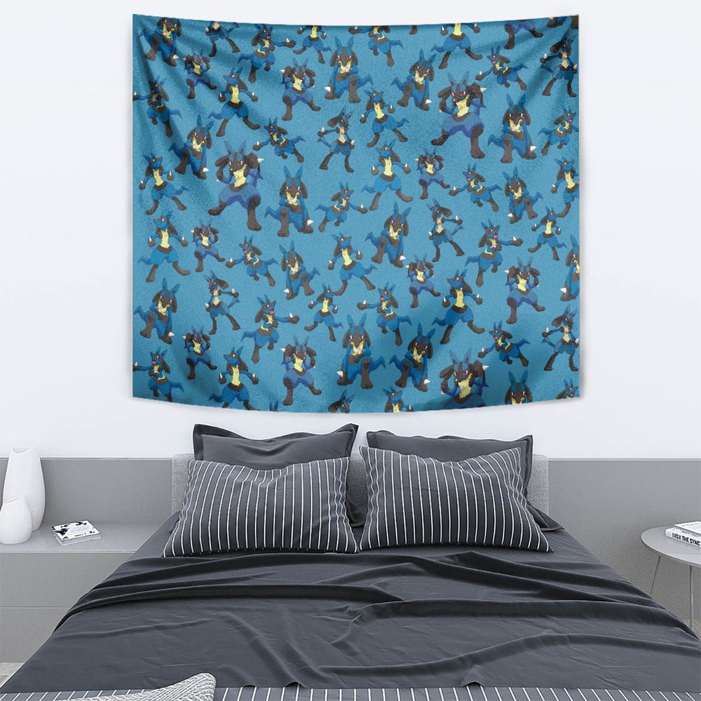 Lucario Pattern Style Tapestry TS04 Lucario Pattern Style Tapestry TS04