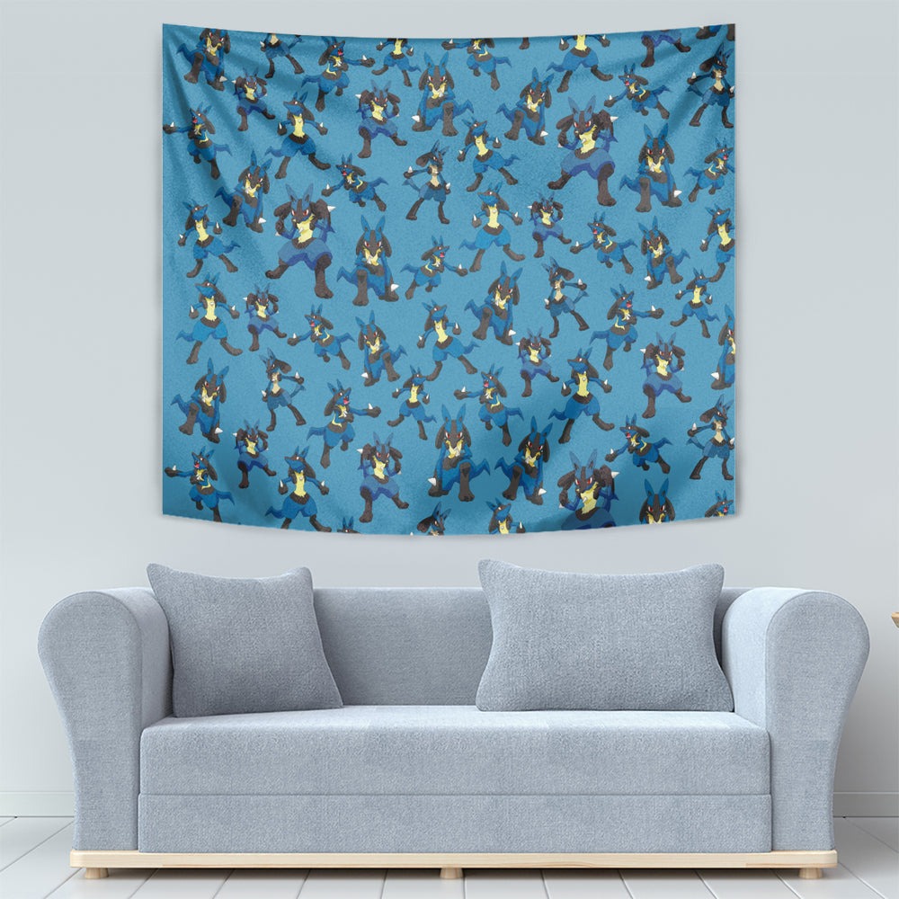 Lucario Pattern Style Tapestry TS04 Lucario Pattern Style Tapestry TS04