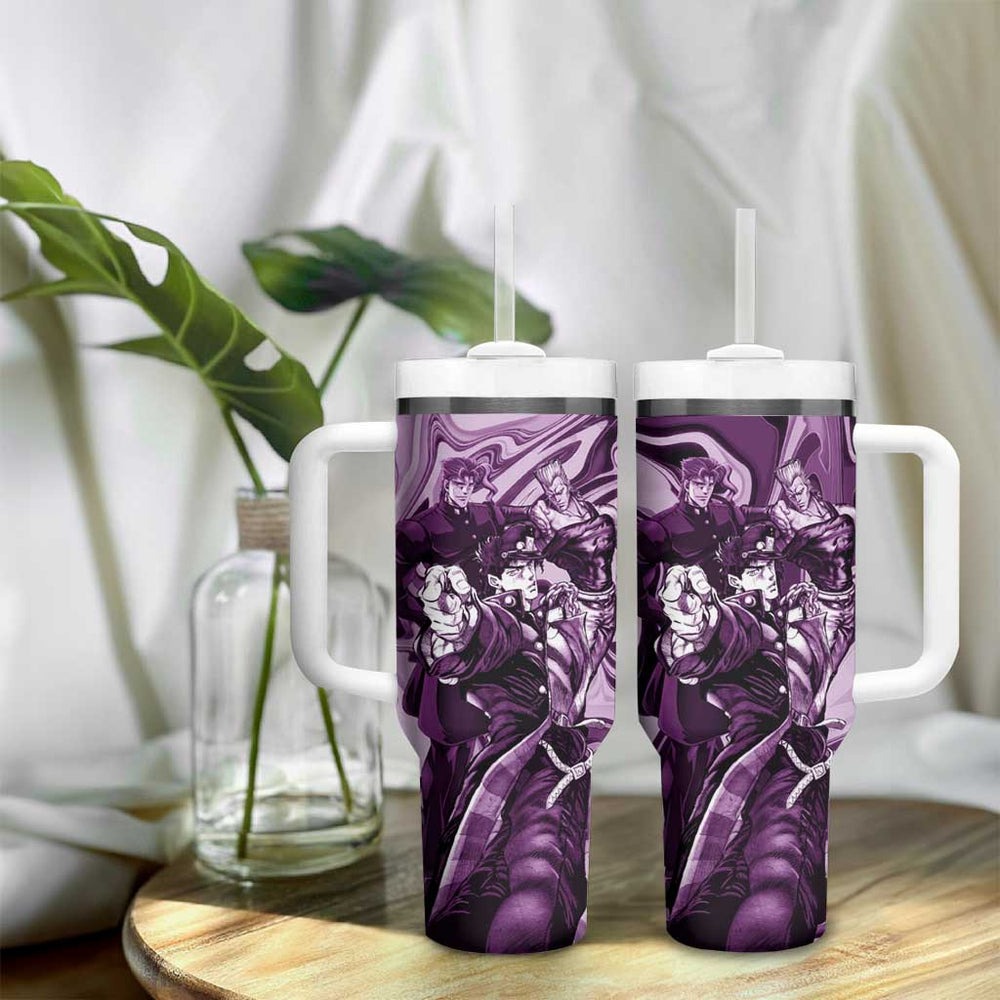 Lucid Stardust Crusaders Jojos Bizarre Adventure Tumbler With Handle Anime Mix With Mable Style TS04 Lucid Stardust Crusaders Jojos Bizarre Adventure Tumbler With Handle Anime Mix With Mable Style TS04