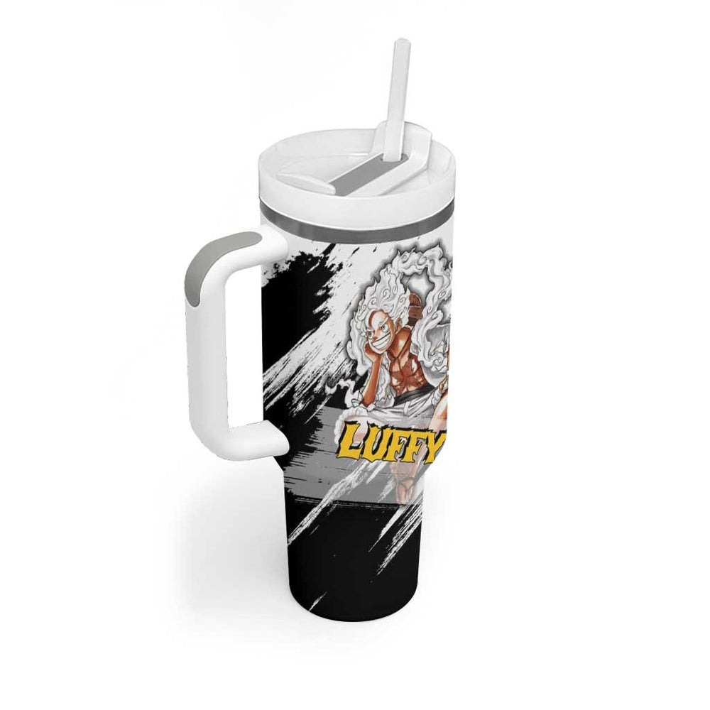 Luffy Gear 5 - One Piece Tumbler With Handle Anime Mix Manga Style TS04 Luffy Gear 5 - One Piece Tumbler With Handle Anime Mix Manga Style TS04